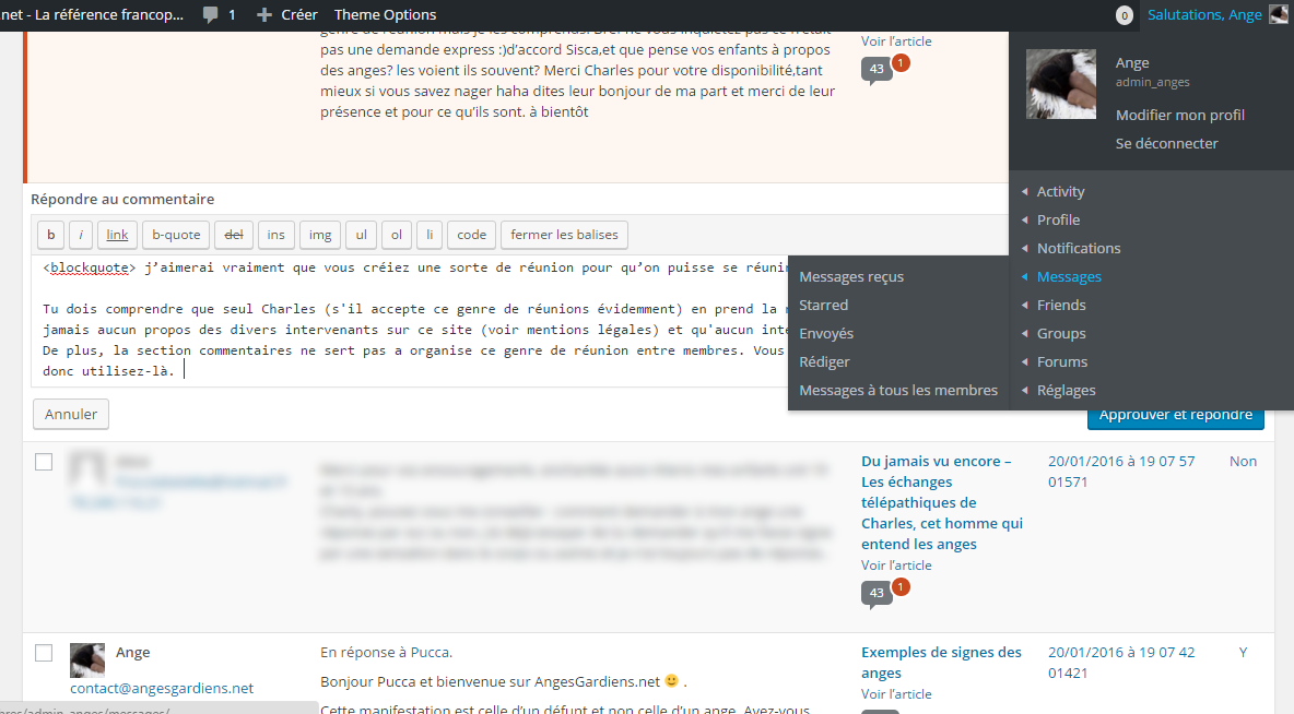 espace membre